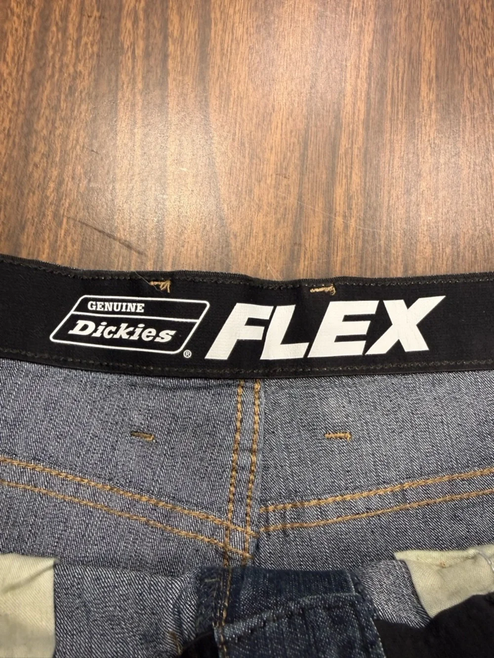 Dickies Men's Navy Flex Denim Carpenter Shorts Size 34 - Picture 2 of 12